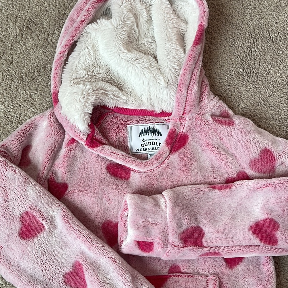 Pink Heart Kids Hoodie - Picture 2 of 2